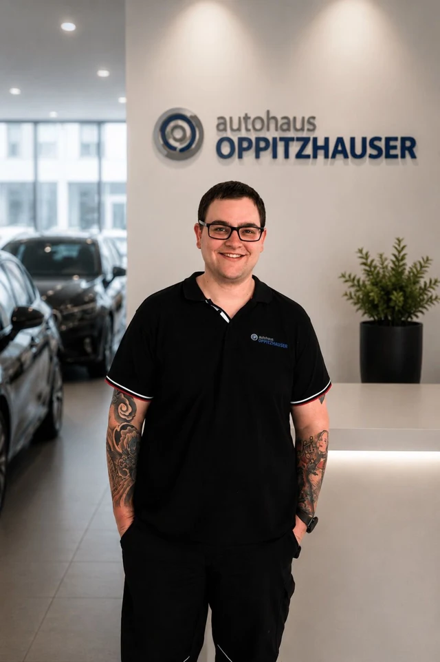 Patrick Masaryk, Ersatzteilverkauf beim Autohaus Oppitzhauser