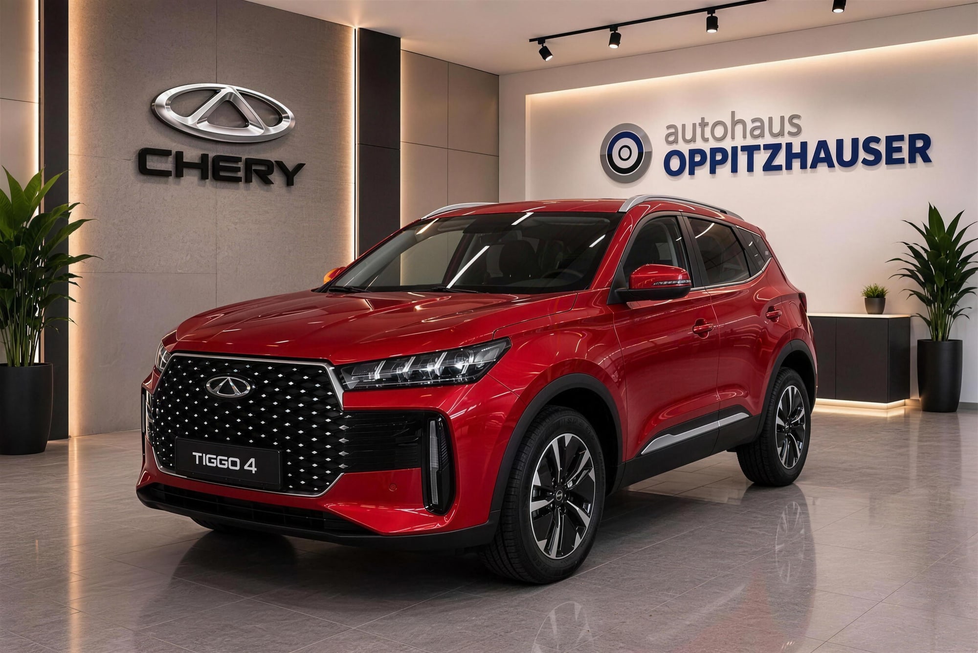 Chery im Schauraum des Autohauses Oppitzhauser