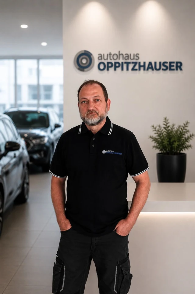 Alexander Pittnauer, Mechaniker beim Autohaus Oppitzhauser